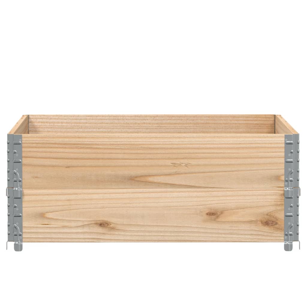 Vidaxl paletopzetranden 2 PCS 100x100 cm Pine solide