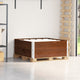 Vidaxl paletopzetranden 2 pcs 100x100 cm de pin solide brun