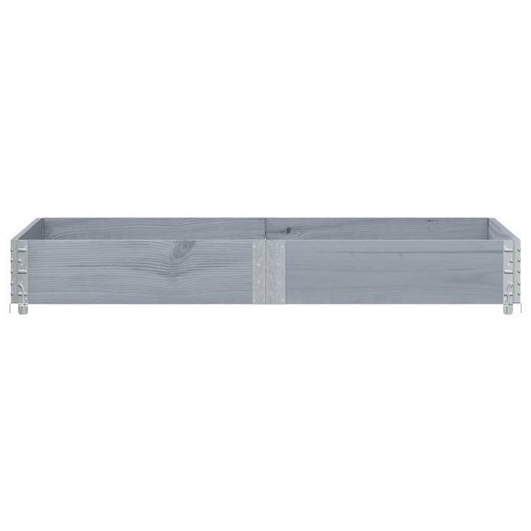 Vidaxl paletopzetrand 150x50 cm en pin solide gris