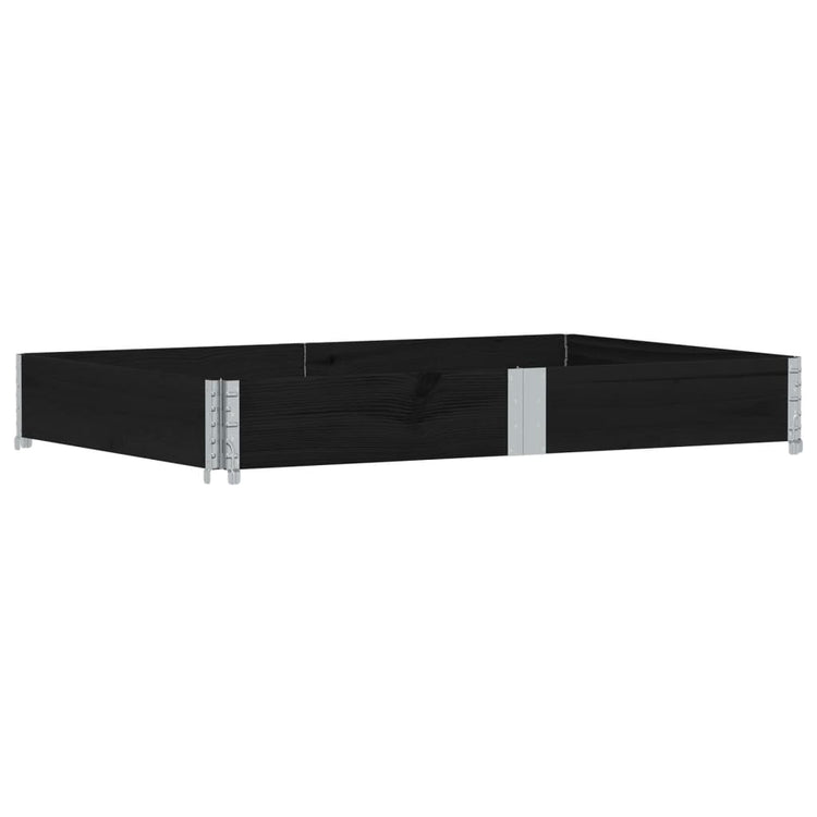 Vidaxl paletopzetrand 150x100 cm pin solide noir