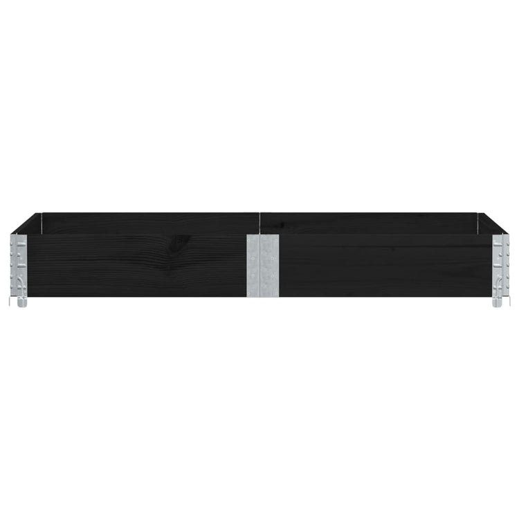 Vidaxl paletopzetrand 150x100 cm pin solide noir