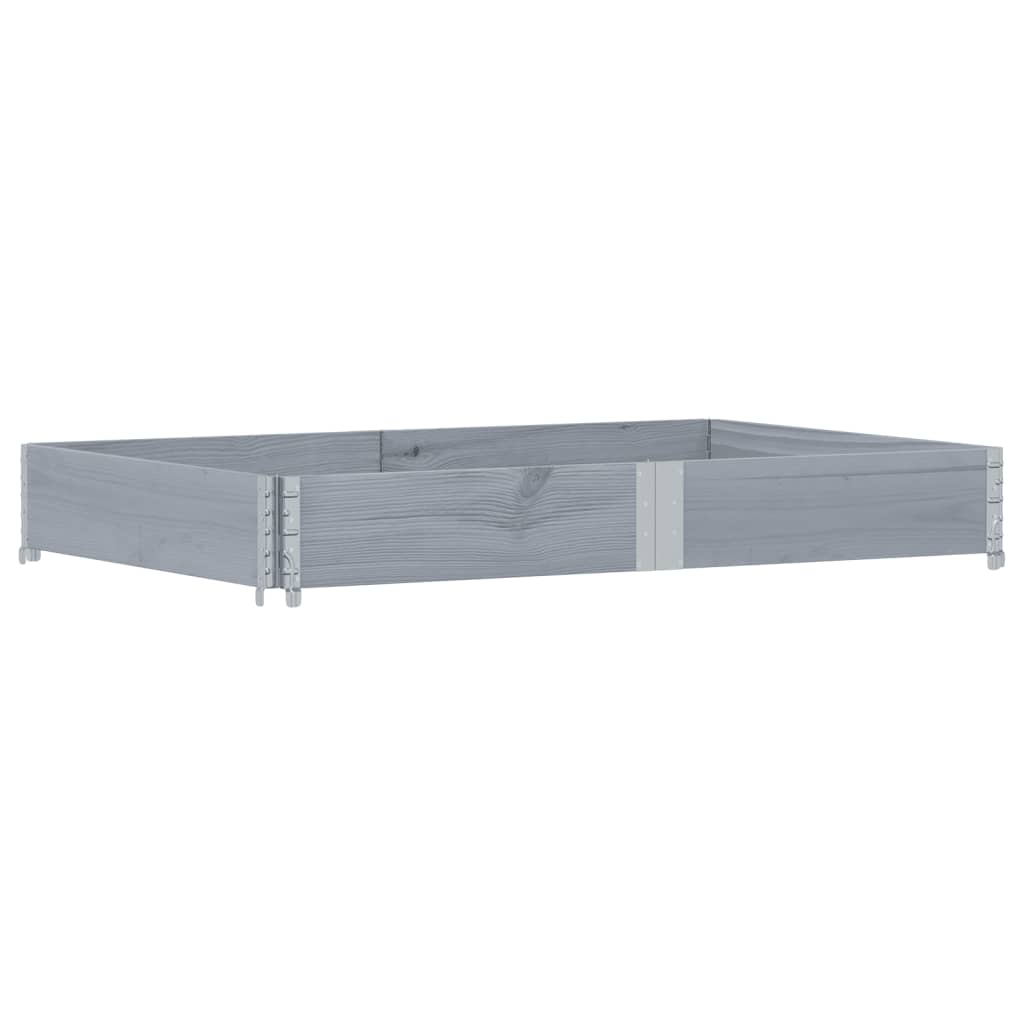 Vidaxl paletopzetrand 150x100 cm en pin solide gris