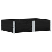 Vidaxl paletopzetranden 2 st 150x100 cm pin solide noir noir - afbeelding 2