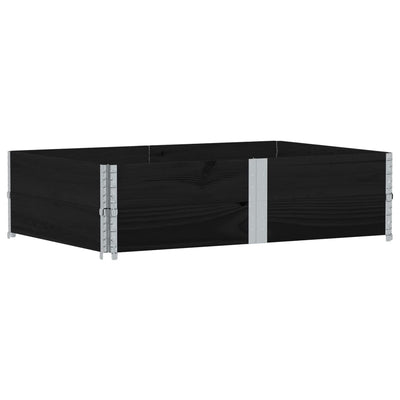 Vidaxl paletopzetranden 2 st 150x100 cm pin solide noir noir