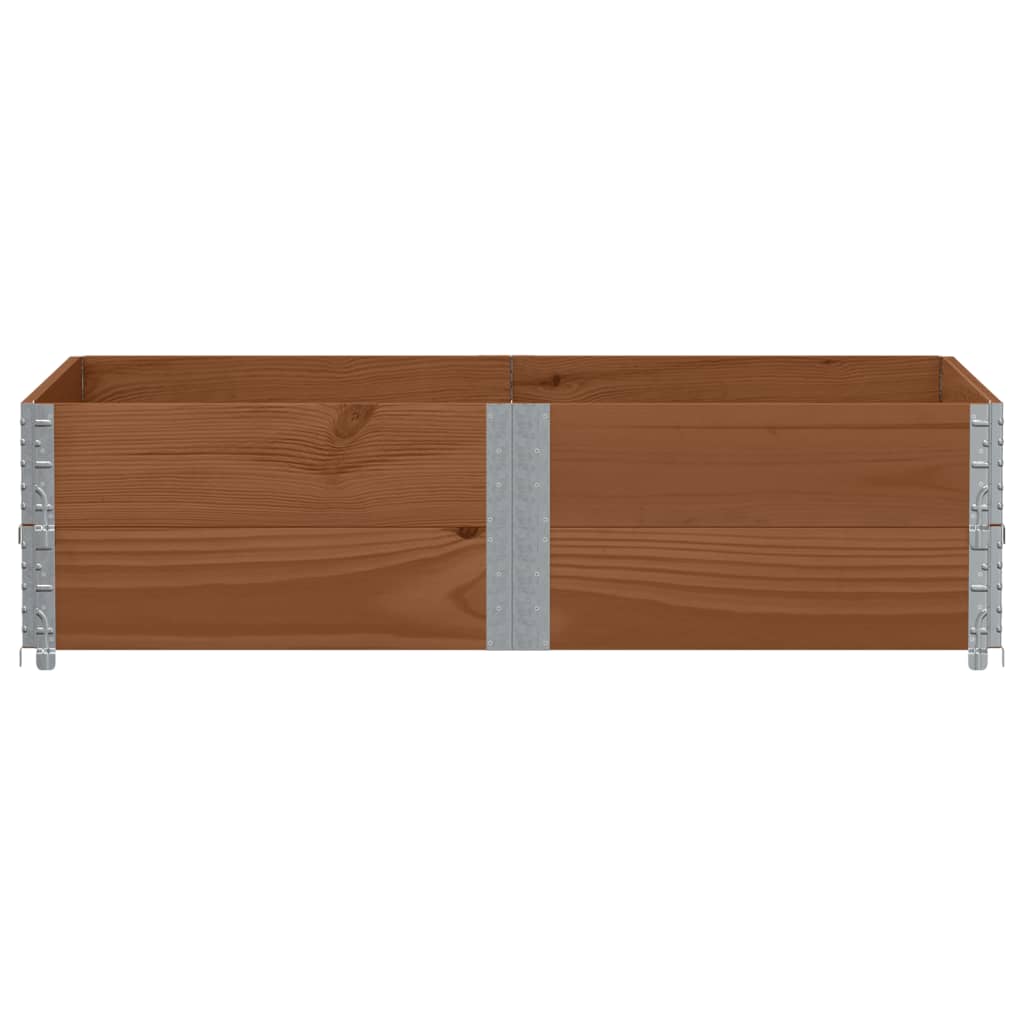 Vidaxl paletopzetranden 2 st 150x100 cm de pin solide brun