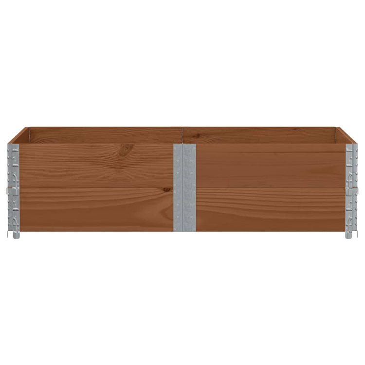Vidaxl paletopzetranden 2 st 150x100 cm de pin solide brun