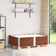 Vidaxl paletopzetranden 2 st 150x100 cm de pin solide brun