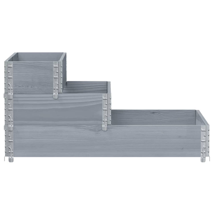 Jardinière surélevé vidaxl 3 couches 120x80 cm en pin solide