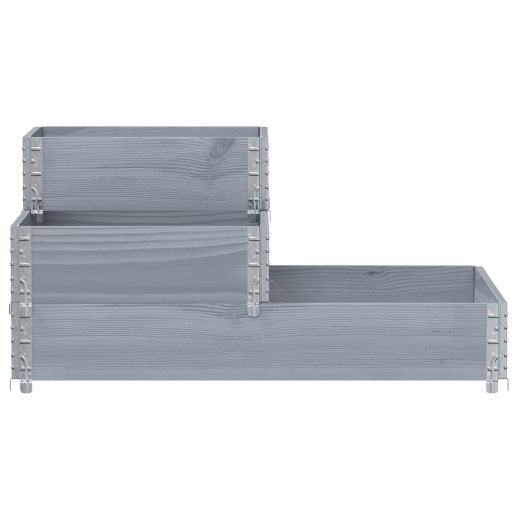 Jardinière surélevé vidaxl 3 couches 120x80 cm en pin solide