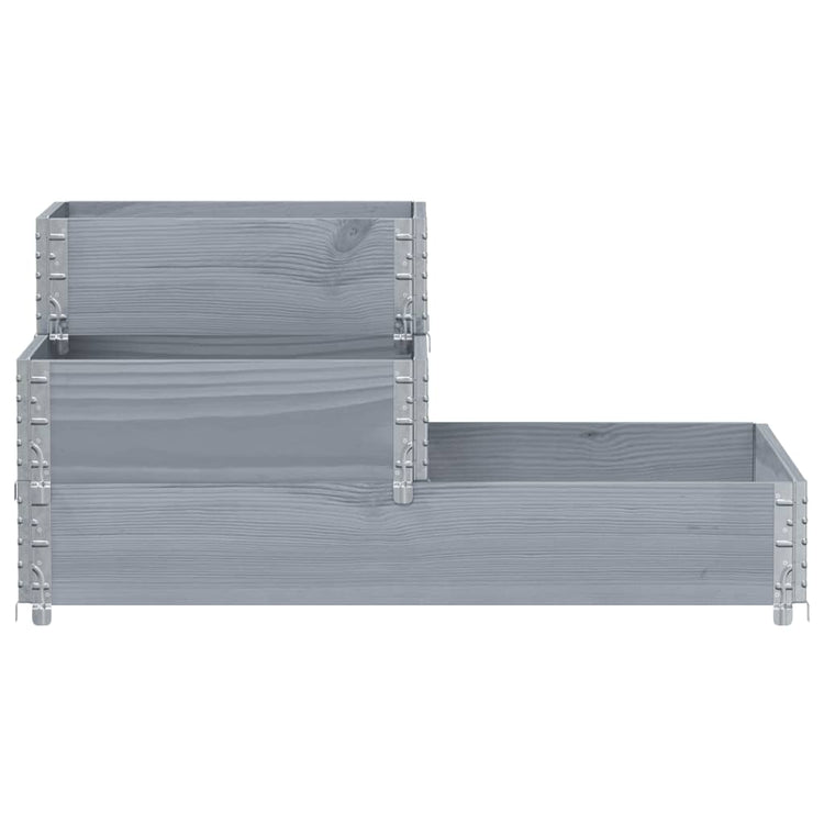Jardinière surélevé vidaxl 3 couches 120x80 cm en pin solide