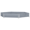 Jardinière surélevé vidaxl 160x160 cm en bois de pin gris