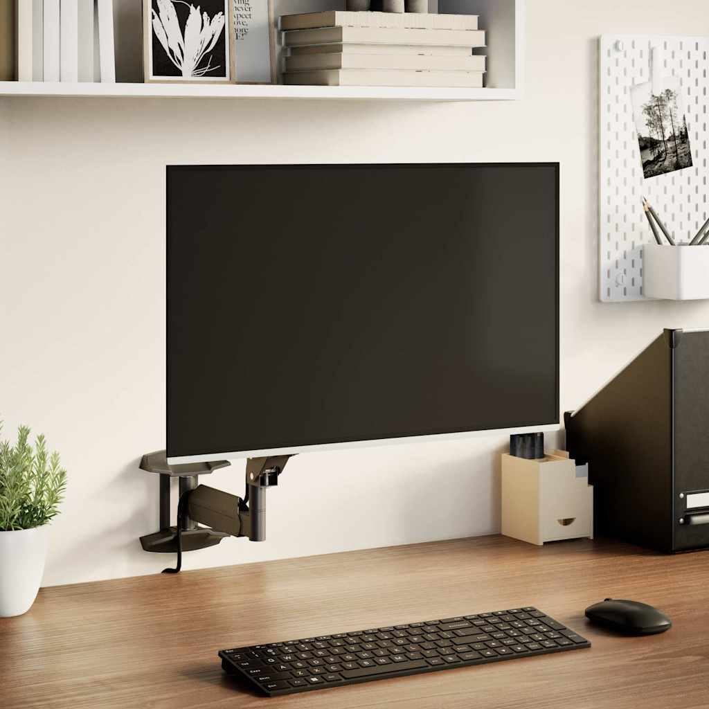 VidaXL support mural pour moniteur écran 27 pouces ressort à gaz 10 kg
