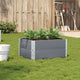 Vidaxx jardinière 80x60 cm bois de pin massif gris