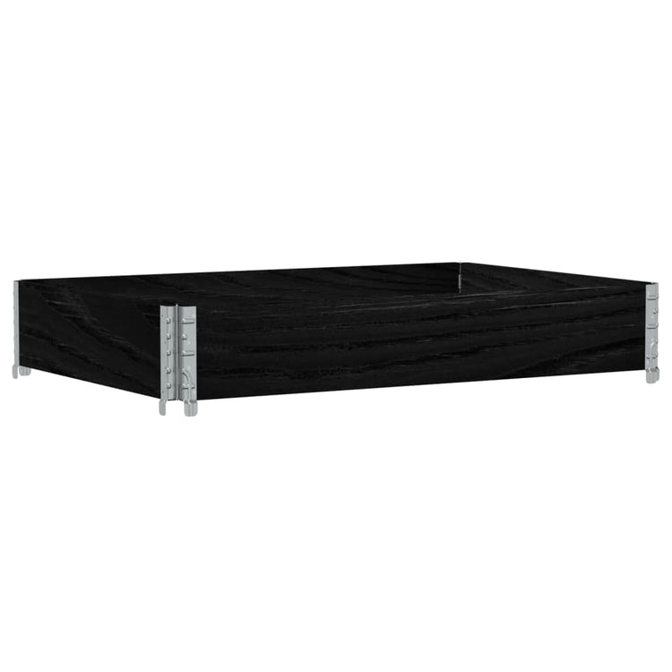 Vidaxl Planning Box 120x80 cm Pine solide noir