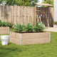 Boîte de planification Vidaxl 120x80 cm Pine solide