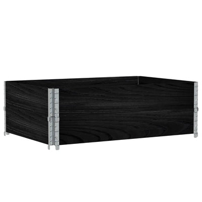 Vidaxl Planning Box 120x80 cm Pine solide noir