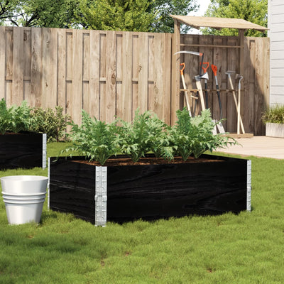 Vidaxl Planning Box 120x80 cm Pine solide noir