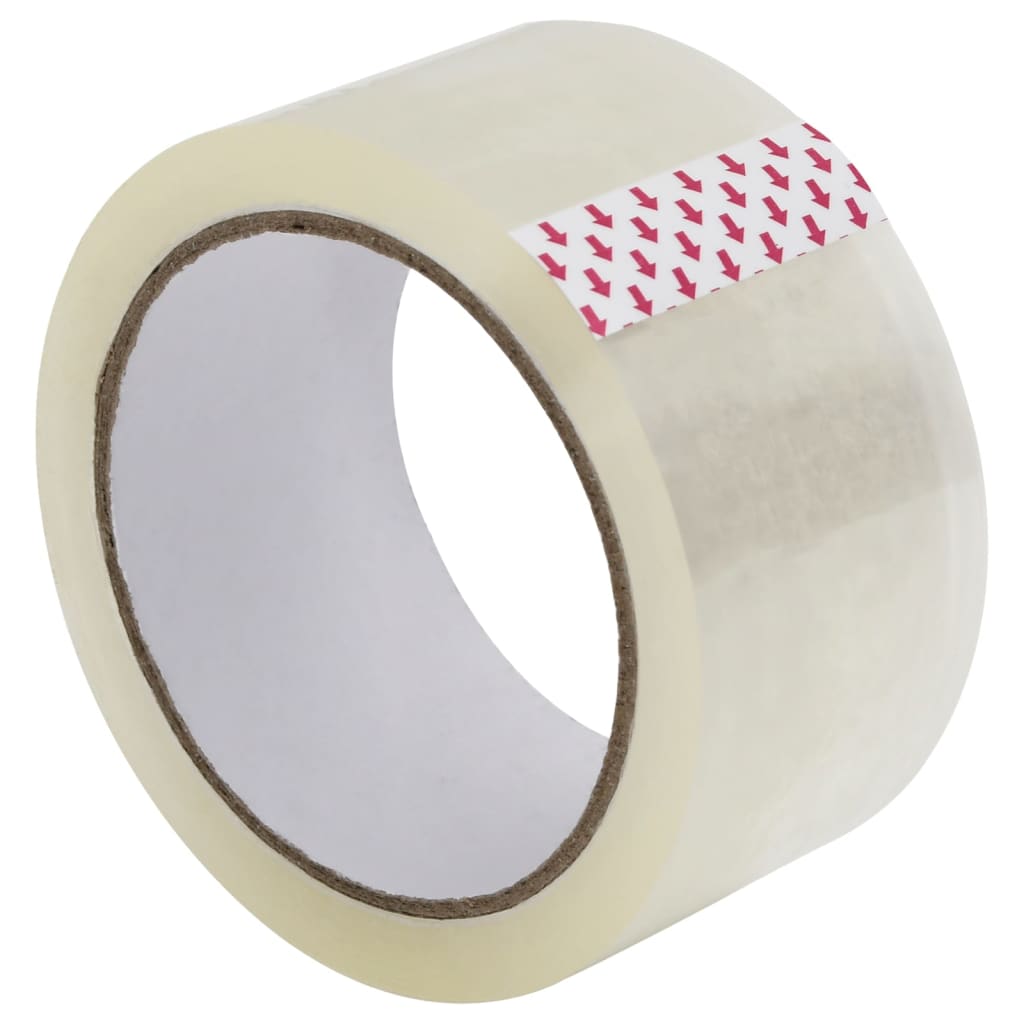 VidaXL ruban d'emballage 36 pièces 48 mm x 66 m transparent