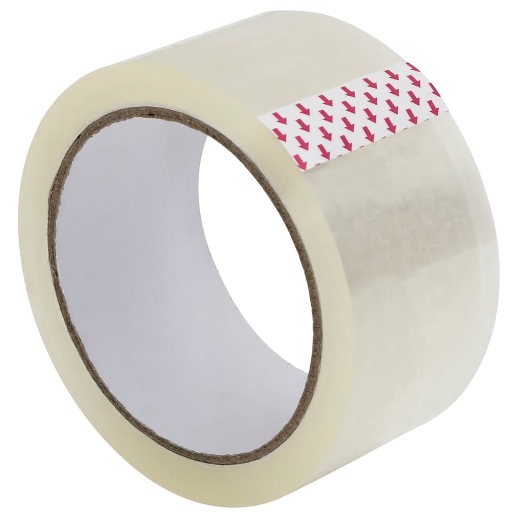 VidaXL ruban d'emballage 72 pièces 48 mm x 66 m transparent