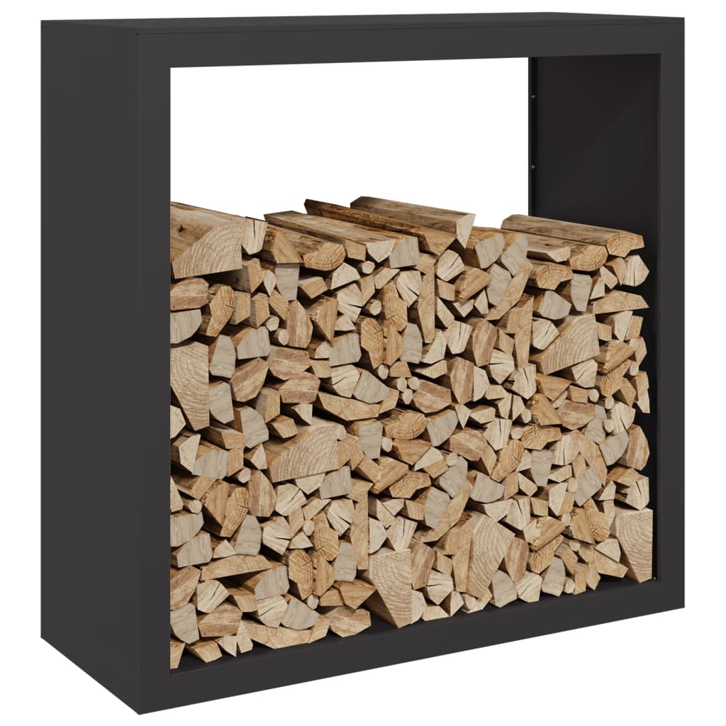 Foyer Vidaxl 100x40x100 cm en acier noir