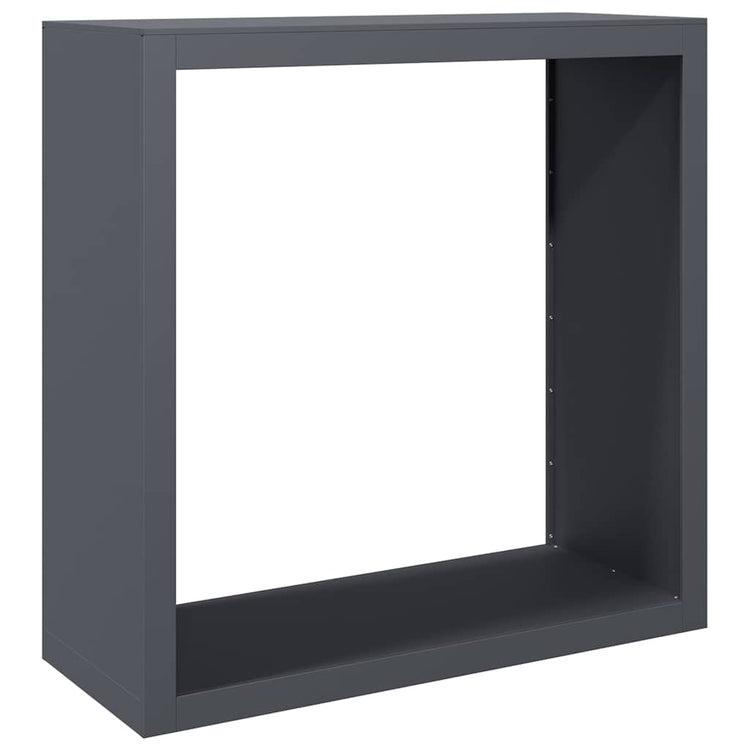Vidaxl Fireplace Trek 100x40x100 cm Anthracite en acier -colore