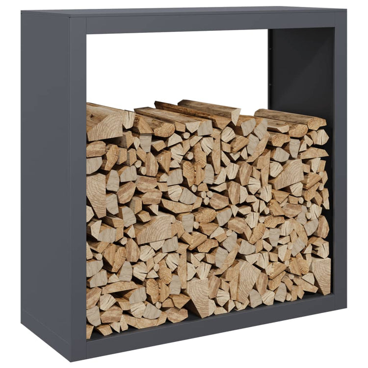 Vidaxl Fireplace Trek 100x40x100 cm Anthracite en acier -colore