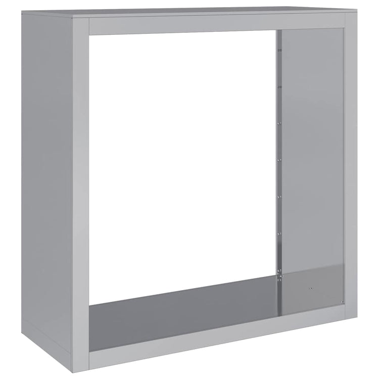 Foyer Vidaxl 100x40x100 cm en acier galvanisé
