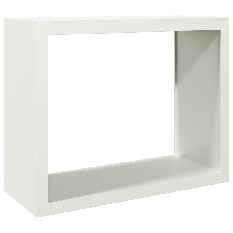 Fidaxl Foyer 100x40x80 cm en acier blanc