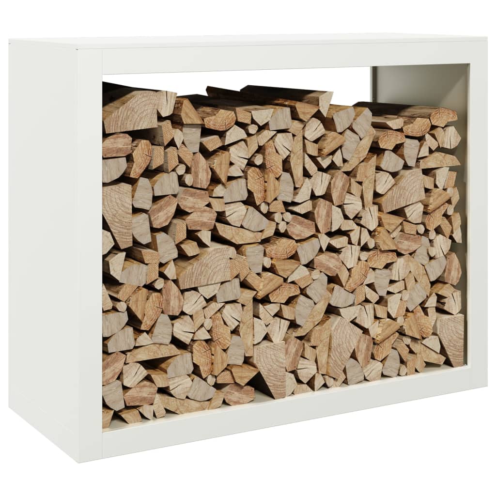 Fidaxl Foyer 100x40x80 cm en acier blanc