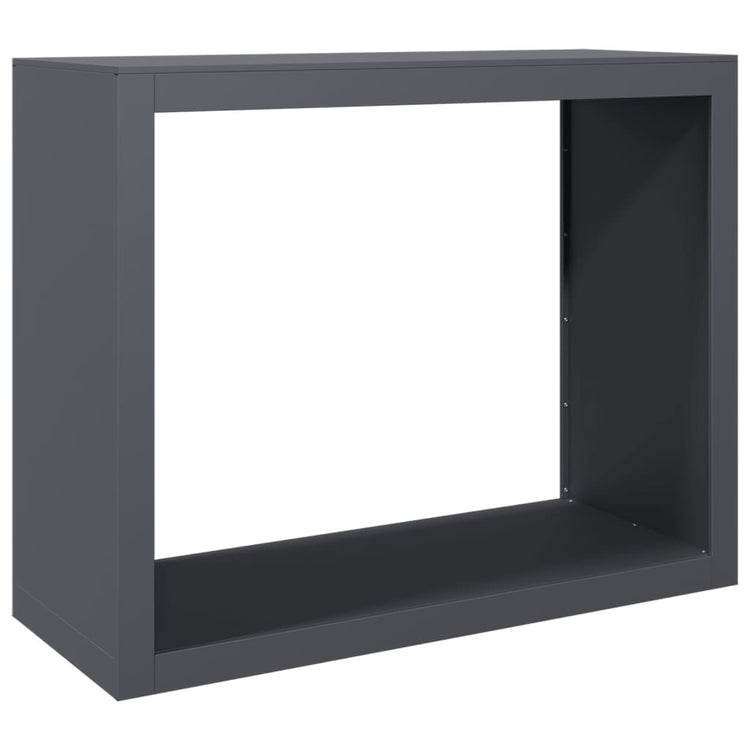 Viple de vidaxl 100x40x80 cm anthracite en acier -colore