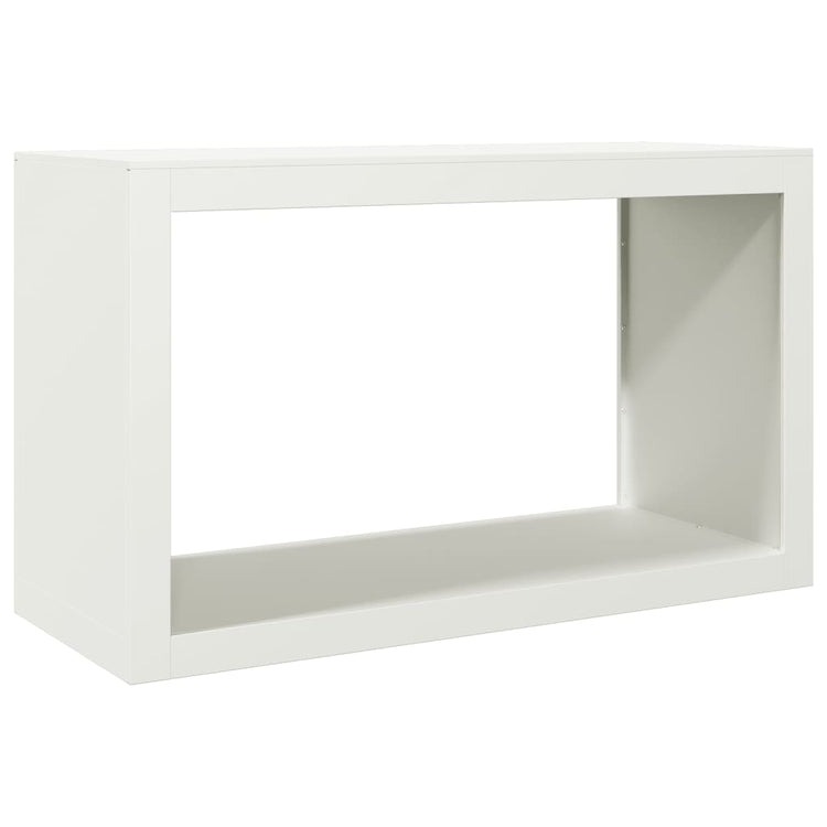 Foyer Vidaxl 100x40x60 cm en acier blanc