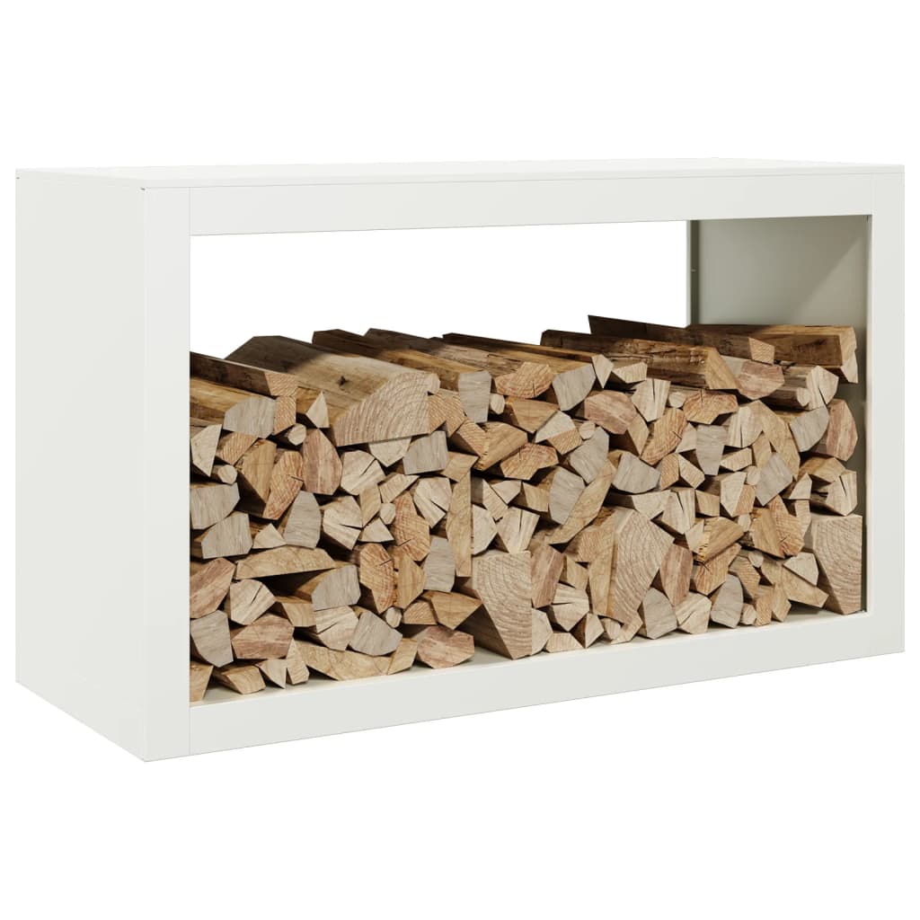 Foyer Vidaxl 100x40x60 cm en acier blanc