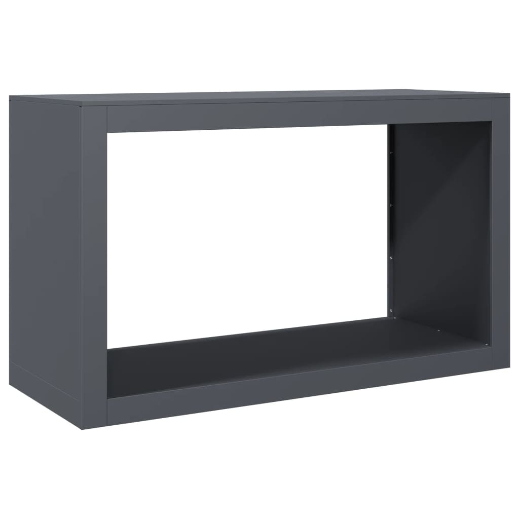 Viple de vidaxl 100x40x60 cm anthracite en acier -colore