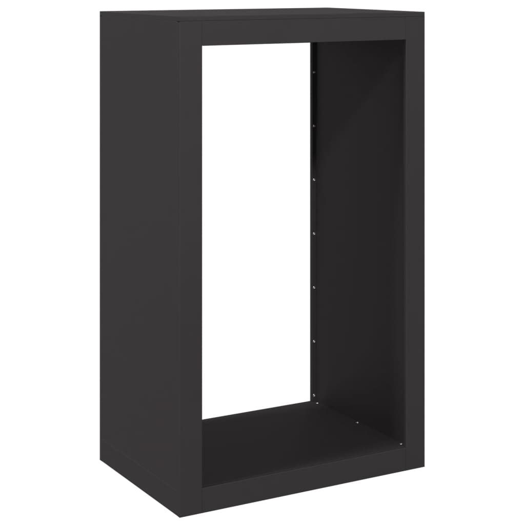 Fidaxl Foyer 60x40x100 cm en acier noir
