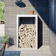 Fidaxl Foyer 60x40x100 cm en acier blanc