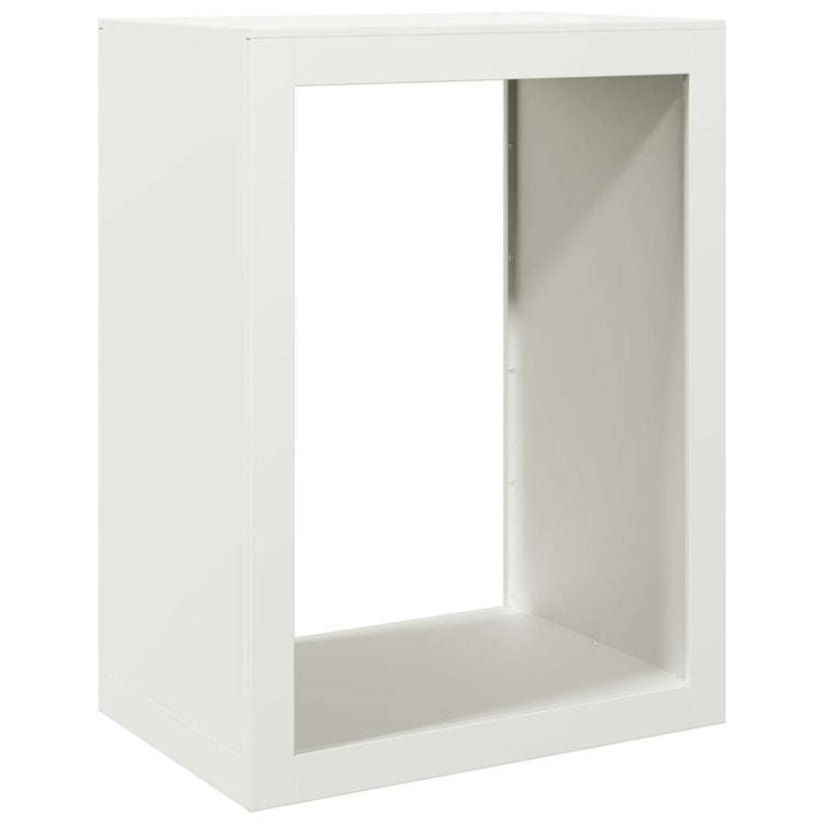 Fidaxl Foyer 60x40x80 cm en acier blanc