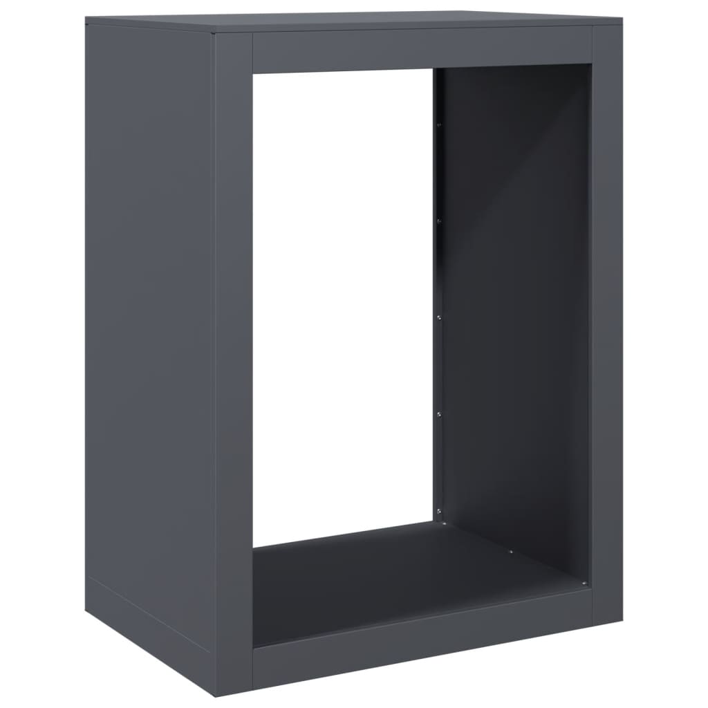 Viple de vidaxl 60x40x80 cm anthracite en acier -colore