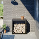 Fidaxl Foyer 60x40x60 cm en acier noir
