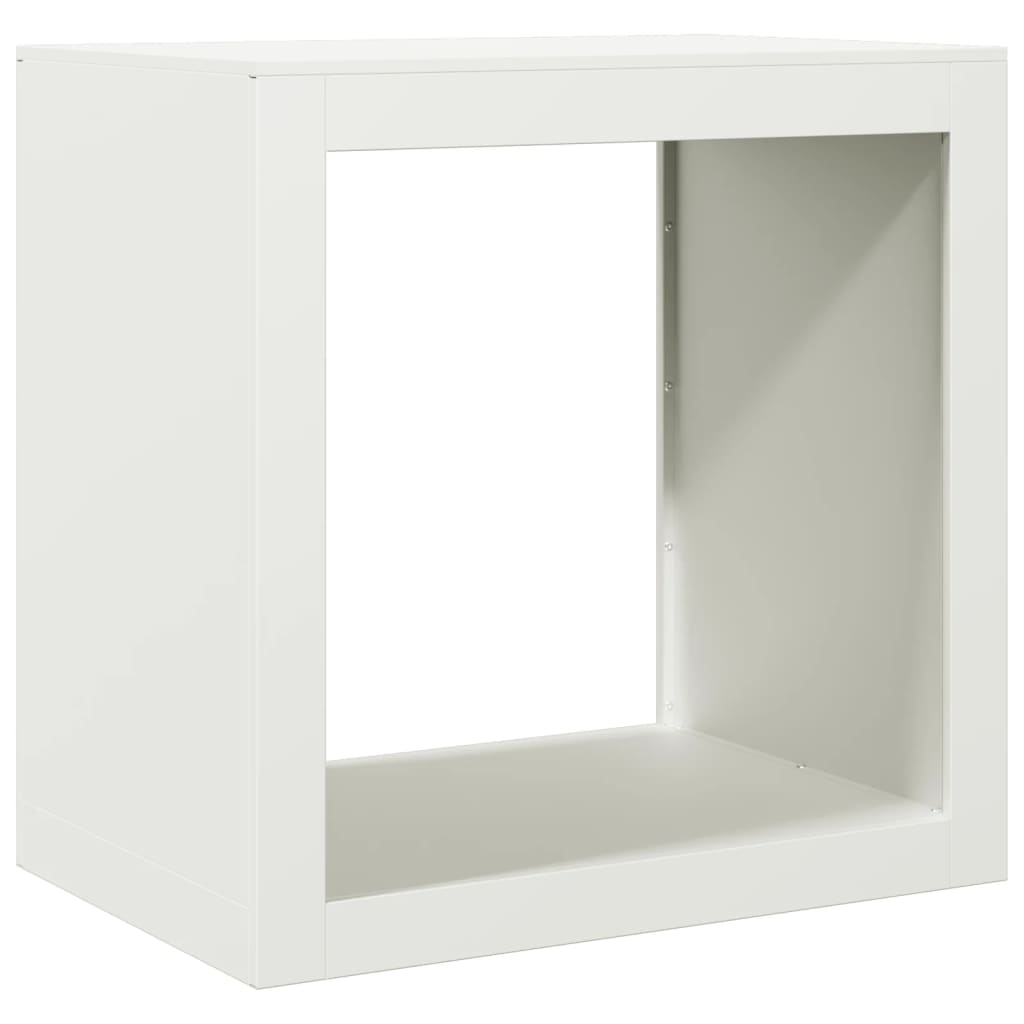 Fidaxl Foyer 60x40x60 cm en acier blanc