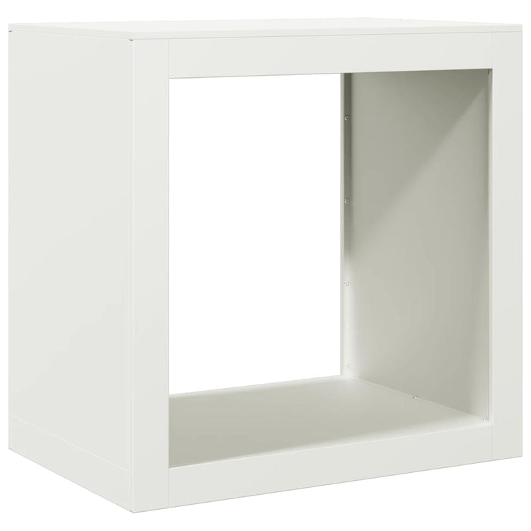 Fidaxl Foyer 60x40x60 cm en acier blanc