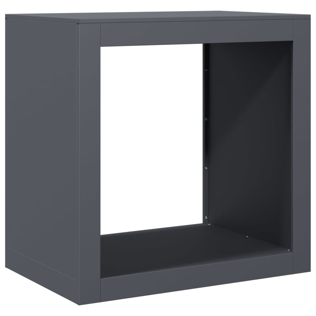 Violet de vidaxl 60x40x60 cm anthracite en acier -colore