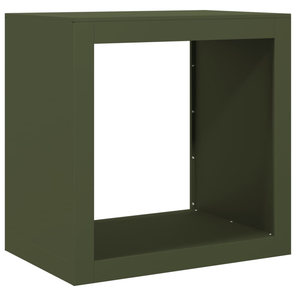 Fidaxl Fichette 60x40x60 cm en acier vert