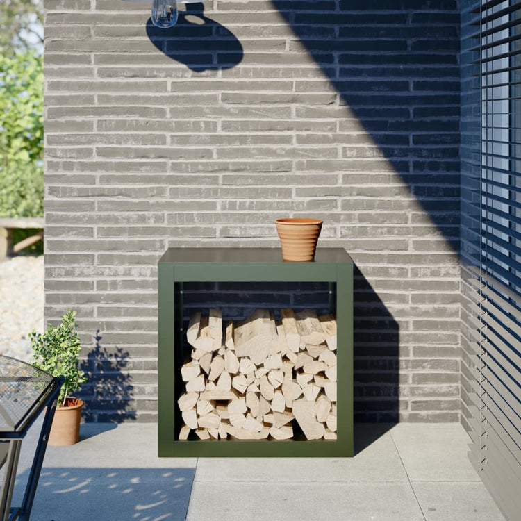 Fidaxl Fichette 60x40x60 cm en acier vert