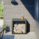 Fidaxl Fichette 60x40x60 cm en acier vert