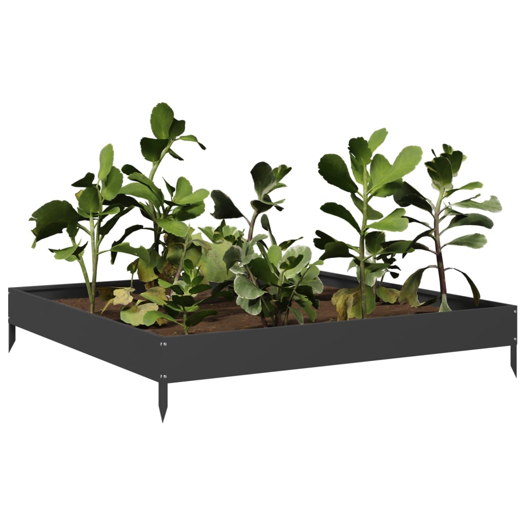 Vidaxl Planter insent 100x100x18,5 cm en acier
