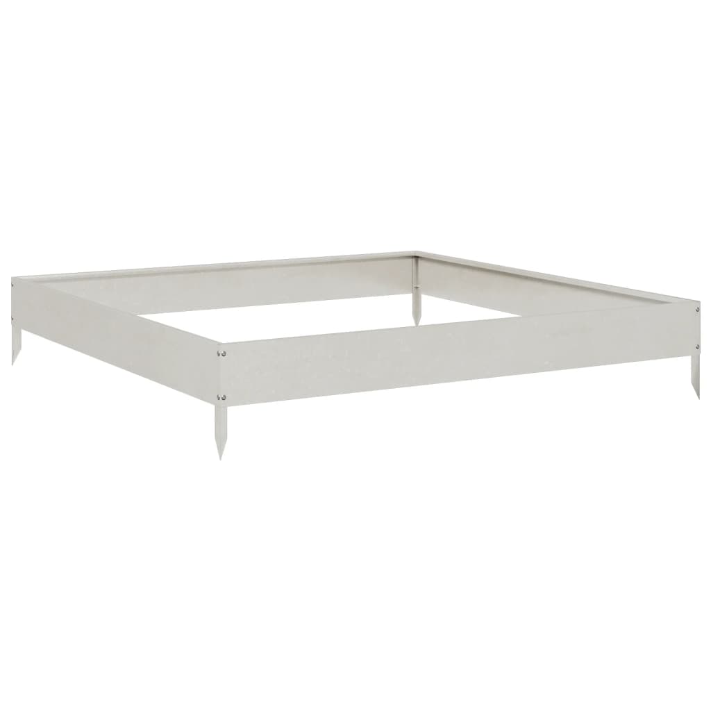 Vidaxl Planter surélevé 100x100x18,5 cm en acier inoxydable