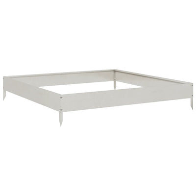 Vidaxl Planter surélevé 100x100x18,5 cm en acier inoxydable