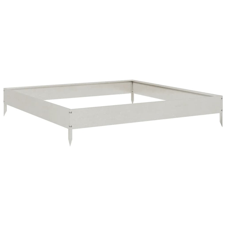 Vidaxl Planter surélevé 100x100x18,5 cm en acier inoxydable