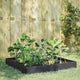 Vidaxl Planter surélevé 100x100x26 cm anthracite en acier -colore