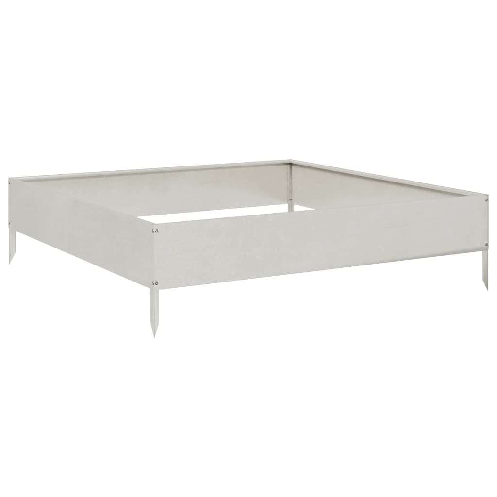 Vidaxl Planter surélevé 100x100x26 cm en acier inoxydable